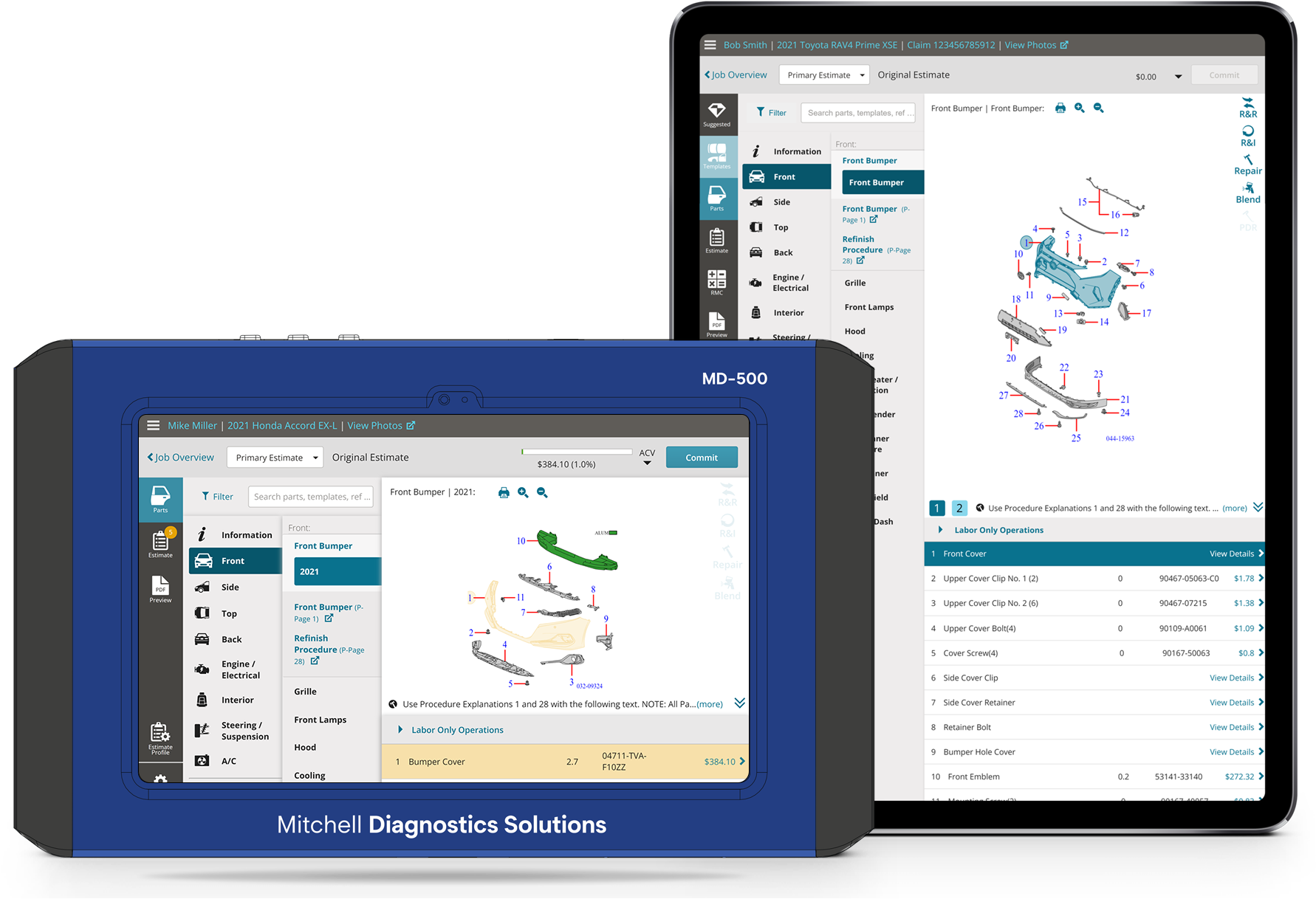 PDR Diagnostic and Estimating Devices