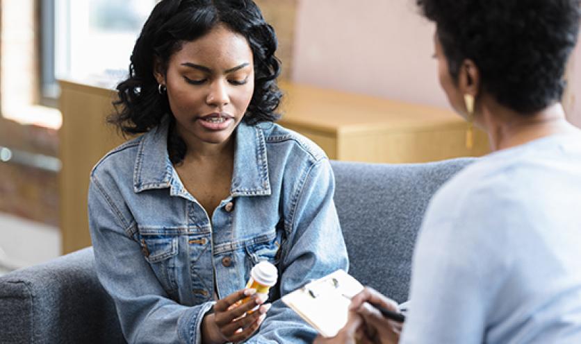 Patient with Meds and Counselor